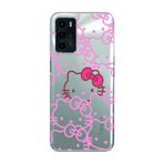 Manitoba Oppo A16 / A55 Uyumlu Hello Kitty Tasarımlı Baskılı Şeffaf Telefon Kılıfı