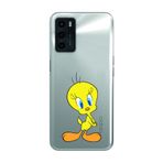 Manitoba Oppo A16 / A55 Uyumlu Tweety Tasarımlı Baskılı Şeffaf Telefon Kılıfı