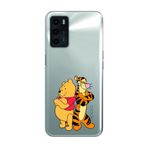 Manitoba Oppo A16 / A55 Uyumlu Winnie Tasarımlı Baskılı Şeffaf Silikon Telefon Kılıfı