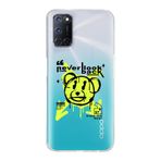 Manitoba Oppo A52/A72/A92 Uyumlu Never Look Back Tasarımlı Baskılı Şeffaf Telefon Kılıfı, Çok Renkli