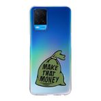 Manitoba Oppo A54 Uyumlu Make That Money Tasarımlı Baskılı Şeffaf Telefon Kılıfı, Çok Renkli