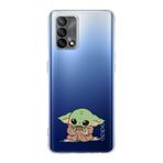 Manitoba Oppo A74 Uyumlu Baby Yoda Tasarımlı Baskılı Şeffaf Telefon Kılıfı
