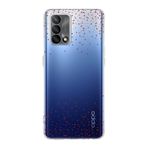 Manitoba Oppo A74 Uyumlu Baskılı Yumuşak Silikon Şeffaf Telefon Kılıfı, Desen, Kalp Motifli