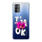 Manitoba Oppo A74 Uyumlu Im Ok Tasarımlı Baskılı Şeffaf Telefon Kılıfı, Çok Renkli