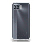 Manitoba Oppo Reno 4 Lite ile Uyumlu Minik Kalpler Tasarımlı Baskılı Şeffaf Silikon Telefon Kılıfı, Çok Renkli
