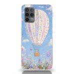 Manitoba Oppo Reno 5 Lite ile Uyumlu Baskılı Yumuşak Silikon Şeffaf Telefon Kılıfı, Çiçek Balon Deseni
