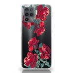 Manitoba Oppo Reno 5 Lite Uyumlu Baskılı Yumuşak Silikon Şeffaf Telefon Kılıfı, Çiçek Desen