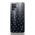 Manitoba Oppo Reno 5 Lite Uyumlu Minik Kalpler Tasarımlı Baskılı Şeffaf Telefon Kılıfı