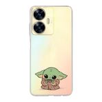 Manitoba Realme C55 Uyumlu Baby Yoda Tasarımlı Baskılı Şeffaf Telefon Kılıfı