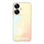 Manitoba Realme C55 Uyumlu Baskılı Yumuşak Silikon Şeffaf Telefon Kılıfı, Desen143
