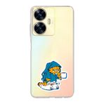 Manitoba Realme C55 Uyumlu Baskılı Yumuşak Silikon Şeffaf Telefon Kılıfı, Desen193