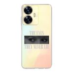 Manitoba Realme C55 Uyumlu Baskılı Yumuşak Silikon Şeffaf Telefon Kılıfı, Desen262