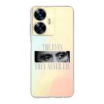 Manitoba Realme C55 Uyumlu Baskılı Yumuşak Silikon Şeffaf Telefon Kılıfı, Desen263