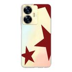 Manitoba Realme C55 Uyumlu Baskılı Yumuşak Silikon Şeffaf Telefon Kılıfı, Desen68