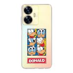 Manitoba Realme C55 Uyumlu Baskılı Yumuşak Silikon Şeffaf Telefon Kılıfı, Donald Desen