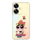 Manitoba Realme C55 Uyumlu Baskılı Yumuşak Silikon Şeffaf Telefon Kılıfı, Powerpuff Girls Desen