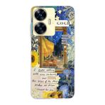 Manitoba Realme C55 Uyumlu Baskılı Yumuşak Silikon Şeffaf Telefon Kılıfı, Van Gogh Tasarımı