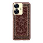 Manitoba Realme C55 Uyumlu Baskılı Yumuşak Silikon Telefon Kılıfı, Bordo, Desen