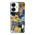 Manitoba Realme C55 Uyumlu Baskılı Yumuşak Silikon Telefon Kılıfı, Van Gogh Deseni