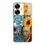 Manitoba Realme C55 Uyumlu Baskılı Yumuşak Silikon Telefon Kılıfı, Van Gogh Sanat Deseni