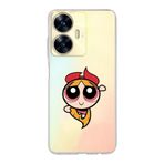 Manitoba Realme C55 Uyumlu Blossom Tasarımlı Baskılı Şeffaf Silikon Telefon Kılıfı