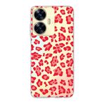 Manitoba Realme C55 Uyumlu Leopar Desen Tasarımlı Baskılı Şeffaf Telefon Kılıfı