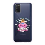 Manitoba Samsung Galaxy A02S Uyumlu All You Need Tasarımlı Baskılı Şeffaf Telefon Kılıfı