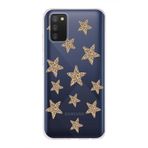 Manitoba Samsung Galaxy A02S Uyumlu Baskılı Yumuşak Silikon Şeffaf Telefon Kılıfı, Leopar Desen