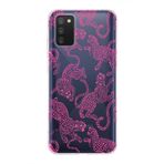 Manitoba Samsung Galaxy A02S Uyumlu Baskılı Yumuşak Silikon Şeffaf Telefon Kılıfı, Pembe Leopar Desen
