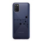 Manitoba Samsung Galaxy A02S Uyumlu Baskılı Yumuşak Silikon Şeffaf Telefon Kılıfı, Stargirl Desen