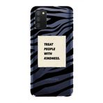 Manitoba Samsung Galaxy A02S Uyumlu Baskılı Yumuşak Silikon Şeffaf Telefon Kılıfı, Zebra Desen