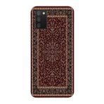 Manitoba Samsung Galaxy A02S Uyumlu Baskılı Yumuşak Silikon Telefon Kılıfı, Bordo Desen