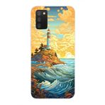 Manitoba Samsung Galaxy A02S Uyumlu Baskılı Yumuşak Silikon Telefon Kılıfı, Deniz Feneri Deseni