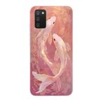 Manitoba Samsung Galaxy A02S Uyumlu Baskılı Yumuşak Silikon Telefon Kılıfı, Pembe Desen