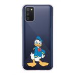 Manitoba Samsung Galaxy A02S Uyumlu Baskılı Yumuşak Silikon Telefon Kılıfı, Şeffaf, Donald Duck Desen