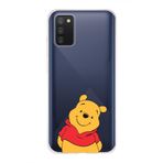 Manitoba Samsung Galaxy A02S Uyumlu Baskılı Yumuşak Silikon Telefon Kılıfı, Şeffaf, Winnie the Pooh Desen