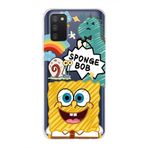 Manitoba Samsung Galaxy A02S Uyumlu Baskılı Yumuşak Silikon Telefon Kılıfı, SpongeBob Desen