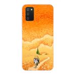 Manitoba Samsung Galaxy A02S Uyumlu Baskılı Yumuşak Silikon Telefon Kılıfı, Turuncu Desen