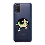 Manitoba Samsung Galaxy A02S Uyumlu Buttercup Baskılı Şeffaf Telefon Kılıfı