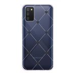 Manitoba Samsung Galaxy A02S Uyumlu Kurdeleler Tasarımlı Baskılı Şeffaf Telefon Kılıfı