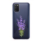 Manitoba Samsung Galaxy A02S Uyumlu Leylak Tasarımlı Baskılı Şeffaf Telefon Kılıfı