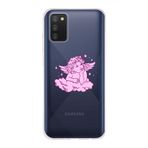 Manitoba Samsung Galaxy A02S Uyumlu Melek Tasarımlı Baskılı Şeffaf Telefon Kılıfı