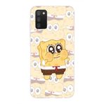 Manitoba Samsung Galaxy A02S Uyumlu SpongeBob Tasarımlı Baskılı Şeffaf Silikon Telefon Kılıfı