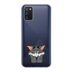 Manitoba Samsung Galaxy A02S Uyumlu Tom Tasarımlı Baskılı Şeffaf Telefon Kılıfı