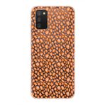 Manitoba Samsung Galaxy A02S Uyumlu Turuncu Leopar Tasarımlı Baskılı Şeffaf Telefon Kılıfı