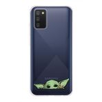 Manitoba Samsung Galaxy A02S Uyumlu Yoda Tasarımlı Baskılı Şeffaf Telefon Kılıfı