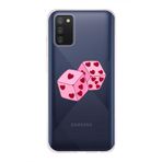 Manitoba Samsung Galaxy A02S Uyumlu Zarlar Tasarımlı Baskılı Şeffaf Telefon Kılıfı