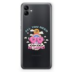 Manitoba Samsung Galaxy A04 Uyumlu All You Need Tasarımlı Baskılı Şeffaf Telefon Kılıfı