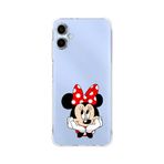 Manitoba Samsung Galaxy A04 Uyumlu Baskılı Yumuşak Silikon Şeffaf Telefon Kılıfı, Minnie Mouse Desen