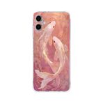 Manitoba Samsung Galaxy A04 Uyumlu Baskılı Yumuşak Silikon Şeffaf Telefon Kılıfı, Pembe Desen